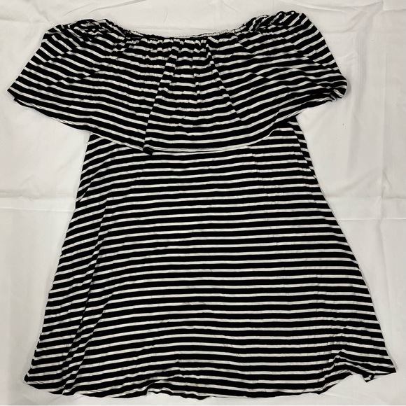 Vola La Fe Boutique Black & White Stripe Dress - Picture 1 of 5